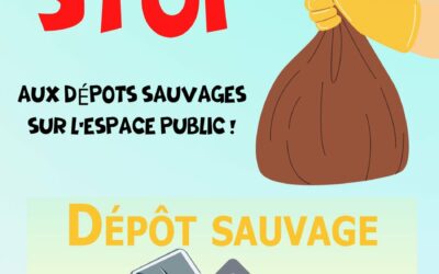 3 dépôts sauvages sur la commune cette semaine  !